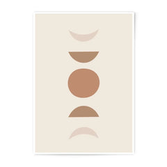 Moon Phases Photographic Print, Boho Wall Art, Celestial Home Decor, Minimalist Art Print, Modern Wall Decor, Lunar Cycle Art - Tawshia