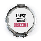 Best Friends Power Pocket Mirror, Friendship Gift, Travel Mirror, Compact Mirror, Bestie Present, Friend Birthday Gift - Tawshia