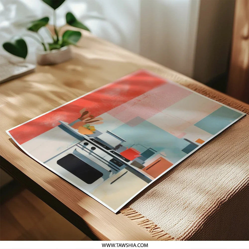 Kitchen Art Photographic Print, Modern Kitchen Wall Art, Home Decor Print, Colorful Kitchen Print, Kitchen Still Life Print - Tawshia