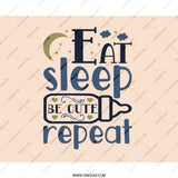Eat Sleep Be Cute Repeat Mouse Pad, Baby Gift, New Parent Gift, Baby Shower Gift, Nursery Decor, Cute Mousepad, Office Desk Accessories - Tawshia