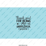 Unbiological Sister Tumbler, Thank You Gift, Best Friend Present, Sister Gift Idea, Sister Birthday Gift, Funny Sister Tumbler - Tawshia