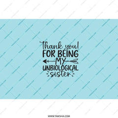 Unbiological Sister Tumbler, Thank You Gift, Best Friend Present, Sister Gift Idea, Sister Birthday Gift, Funny Sister Tumbler - Tawshia