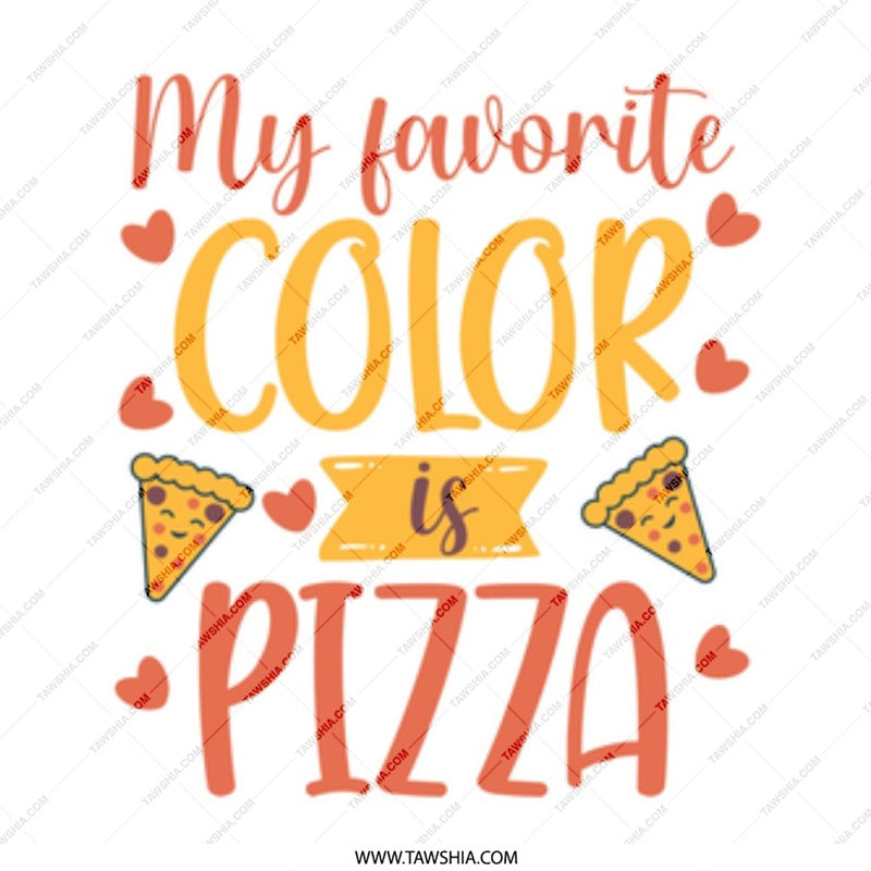 Pizza Lover Mug, Favorite Color Mug, Foodie Gift, Funny Pizza, Novelty Mug, Gift for Him, Gift for Her, Unique Present, Fun Mug - Tawshia