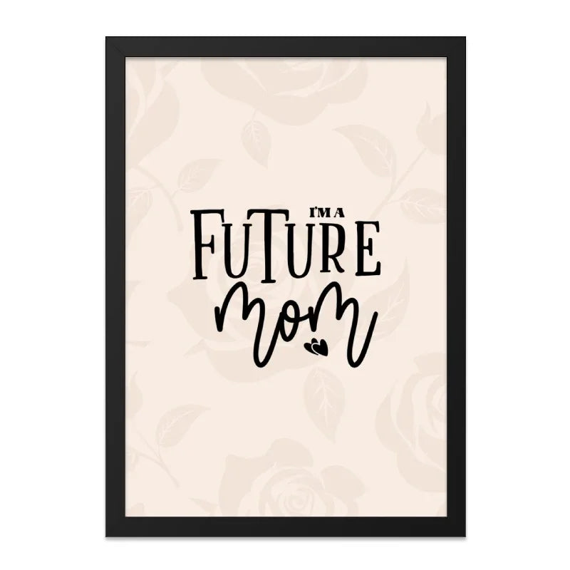 Future Mom Wall Art, Nursery Decor, Pregnancy Gift, Expecting Mom, Baby Shower Decor, Minimalist Art Print - Tawshia
