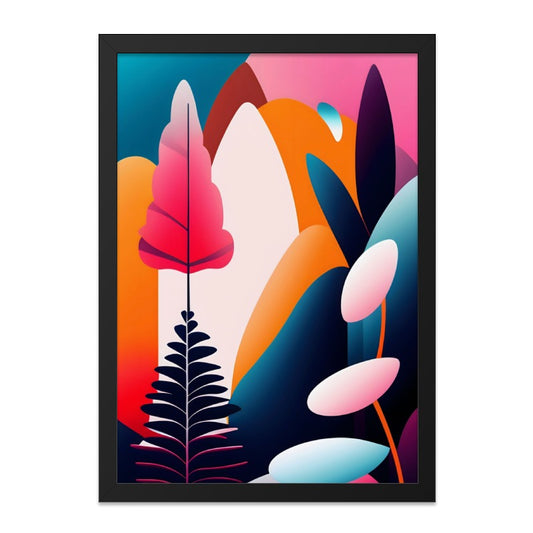 Abstract Wall Art, Colorful Trees Print, Modern Home Decor, Geometric Art, Landscape Wall Decor, Nature Inspired Artwork, Contemporary Wall - Tawshia