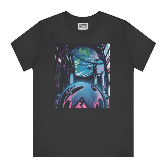 Space Scene with Earth Graphic T-Shirt product
