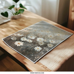 Daisy Field Photographic Print, Floral Art Print, Flower Photography, Botanical Wall Art, Home Decor, Nature Print, Gift Idea - Tawshia
