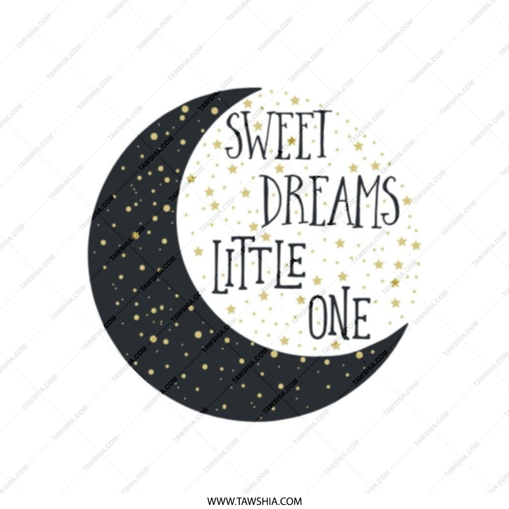 Sweet Dreams Tote Bag, Little One Moon Stars Shopping Bag, Celestial Design, Gift Idea, Unique Tote Bag, Book Bag, Everyday Bag - Tawshia