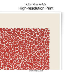 Kusama Yayoi Exhibition, Photographic Print, Modern Art Poster, Red Dot Pattern, Japanese Art, Museum Wall Decor, Home Decor - Tawshia