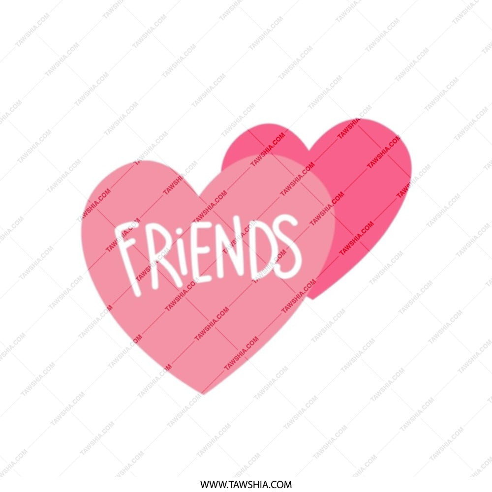 Friends Heart Tote Bag, Friendship Gift, Best Friends Tote, Cute Tote Bag, Gift For Her, Everyday Tote Bag, Trendy Tote, Stylish Tote Bag - Tawshia