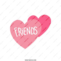 Friends Heart Tote Bag, Friendship Gift, Best Friends Tote, Cute Tote Bag, Gift For Her, Everyday Tote Bag, Trendy Tote, Stylish Tote Bag - Tawshia