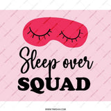 Sleepover Squad Mouse Pad, Girl Squad Gift, Pajama Party, Fun Office Decor, Trendy Workstation, Pink Aesthetic, Gift for Her, Cute Desk Mat - Tawshia