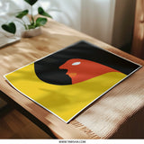 Abstract Art Photographic Print, Minimalist Red Yellow Art Print, Contemporary Wall Decor, Home Decor, Modern Art Print - Tawshia