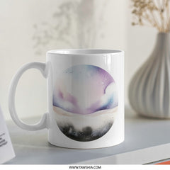Watercolor Sky Mug, Dreamy Mug, Celestial Mug, Night Sky Mug, Galaxy Mug, Fantasy Mug, Unique Mug, Artistic Gift, Gift for Her, Gift for Him - Tawshia