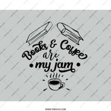Books and Coffee Mouse Pad, My Jam Mousepad, Book Lover Gift, Coffee Lover Gift, Study Accessories, Office Decor, Desk Accessories - Tawshia