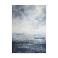 Abstract Seascape Photographic Print, Moody Sky Art, Coastal Wall Decor, Serene Ocean Print, Landscape Photography, Calming Home Art - Tawshia