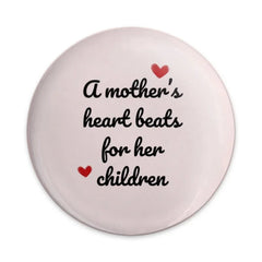 Mother's Heart Pinback Button, Mom Love Button Badge, Mother's Day Gift, Gift For Mom, Heartbeat Button, Children Love Pin - Tawshia
