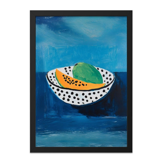 Fruit Bowl Painting Wall Art, Still Life Art Print, Colorful Kitchen Decor, Modern Art Print, Home Decor Wall Art - Tawshia