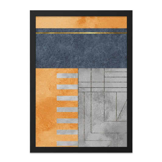 Geometric Wall Art, Abstract Art Print, Modern Wall Decor, Contemporary Art, Home Decor, Minimalist Art, Framed Wall Art, Interior Design - Tawshia