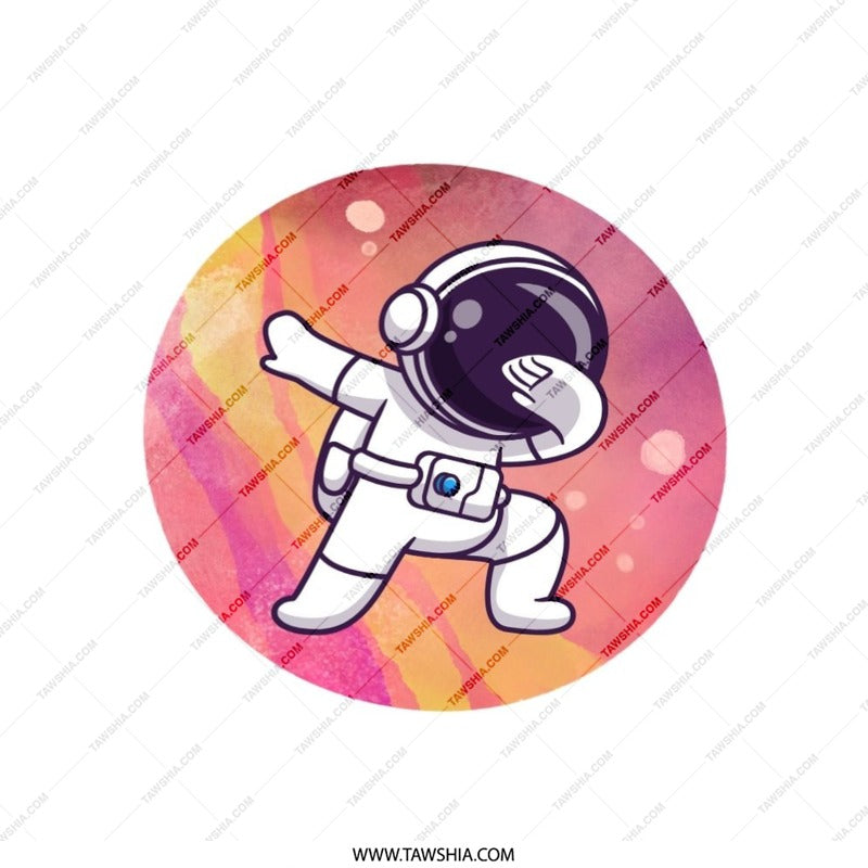Dabbing Astronaut Pillow, Space Lover Gift, Trendy Throw Pillow, Cute Spaceman Home Decor, Cartoon Outer Space Art Pillow - Tawshia