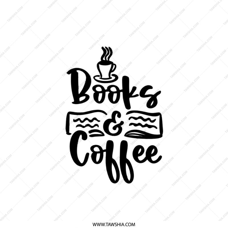 Books and Coffee Pillow, Book Lover Gift, Coffee Lover Gift, Bookish Decor, Reading Nook, Coffee Decor, Home Decor Pillow - Tawshia