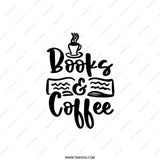 Books and Coffee Pillow, Book Lover Gift, Coffee Lover Gift, Bookish Decor, Reading Nook, Coffee Decor, Home Decor Pillow - Tawshia