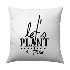 Let's Plant a Tree Throw Pillow, Nature Lover Gift, Eco Friendly Decor, Plant Trees Pillow, Sustainable Living, Garden Pillow - Tawshia