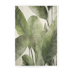 Tropical Leaves Photographic Print, Botanical Art, Green Leaves Wall Decor, Modern Home Decor, Nature Photography, Tropical Decor - Tawshia