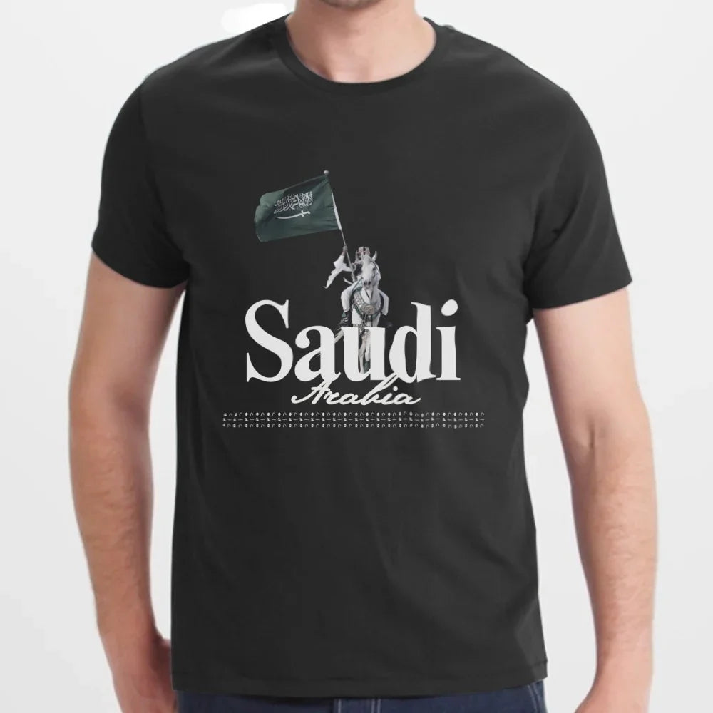 Saudi Arabia Flag Themed Graphic Printed Shirt product