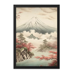Mount Fuji Wall Art, Japanese Landscape Print, Asian Mountain Art, Scenic Home Decor, Serene Painting, Nature Inspired Wall Decor - Tawshia