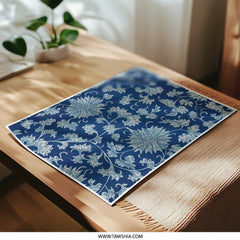 Blue Floral Art, Photographic Print, Flower Wall Art, Botanical Home Decor, Floral Print, Asian Inspired Art, Indigo Decor, Elegant Print - Tawshia
