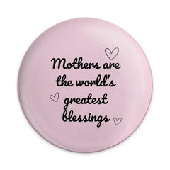 Mothers Day Pinback Button, Greatest Blessings Button, Mom Appreciation Pin, Heart Button, Cute Pink Button, Gift For Mom, Mothers Day Gift - Tawshia