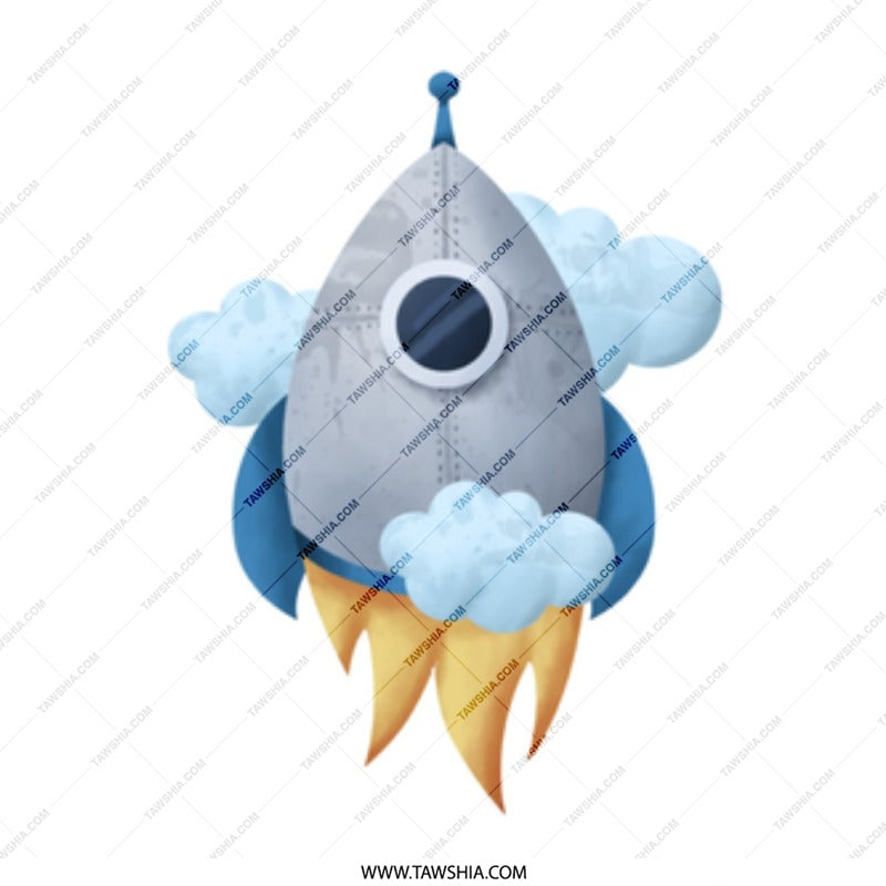 Rocket Ship Mug, Space Mug, Blast Off Mug, Kids Mug, Childrens Mug, Outer Space Mug, Gift Mug, Funny Mug - Tawshia
