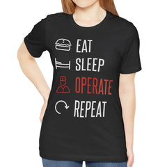Eat Sleep Operate Repeat Graphic T-Shirt product