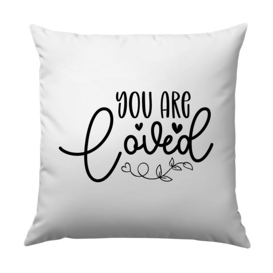You Are Loved Pillow, Positive Affirmation Decor, Inspirational Pillow, Gift for Her, Cute Home Decor, Encouragement Gift, Cozy Pillow - Tawshia