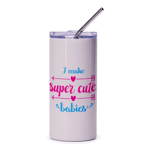Super Cute Babies Tumbler, Funny Parent Gift, New Mom Tumbler, Pregnancy Gift, Mom To Be Cup, Cute Baby Shower Gift - Tawshia