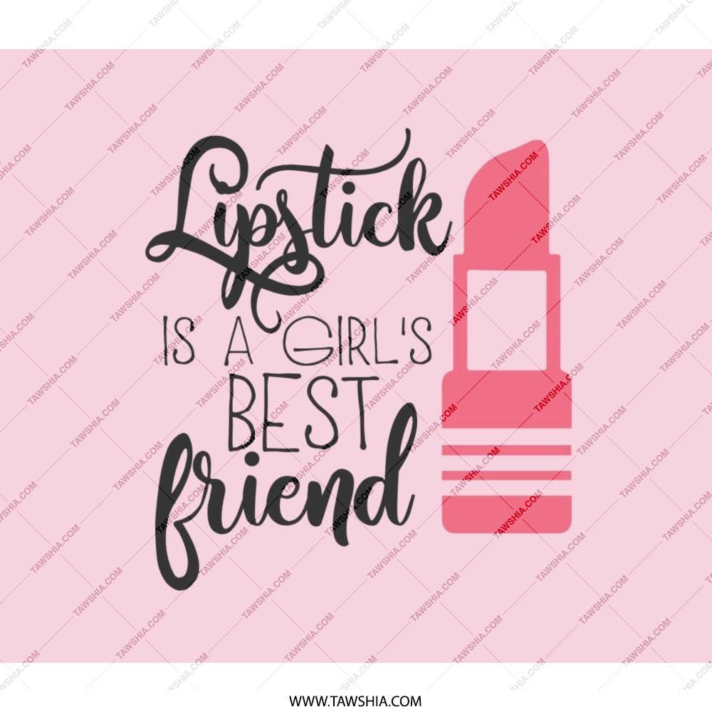 Lipstick Best Friend BackPack, Girly BackPack, Beauty Lover Gift, Cosmetic Bag, Fashionable Backpack, Trendy School Bag, Pink Backpack - Tawshia