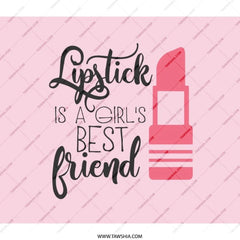 Lipstick Best Friend BackPack, Girly BackPack, Beauty Lover Gift, Cosmetic Bag, Fashionable Backpack, Trendy School Bag, Pink Backpack - Tawshia