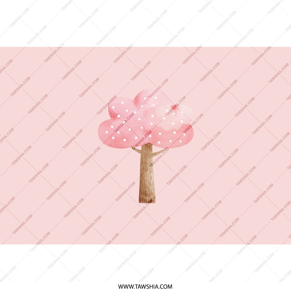 Pink Tree Tumbler, Watercolor Tree Tumbler, Cute Tumbler, Tree Lover Gift, Aesthetic Tumbler, Travel Mug, Gift for Her, Birthday Gift - Tawshia