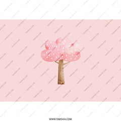 Pink Tree Tumbler, Watercolor Tree Tumbler, Cute Tumbler, Tree Lover Gift, Aesthetic Tumbler, Travel Mug, Gift for Her, Birthday Gift - Tawshia