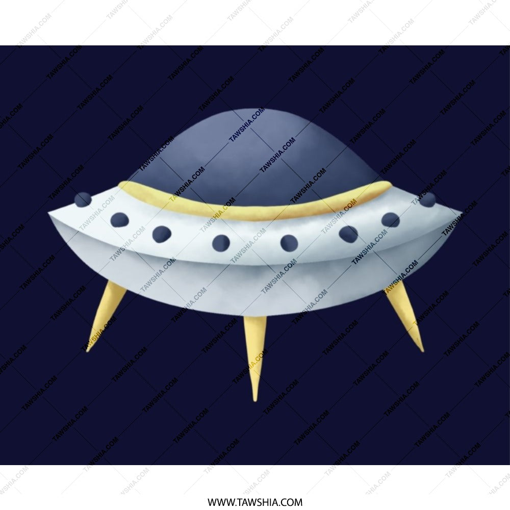UFO Mouse Pad, Flying Saucer Design, Alien Spaceship Art, Sci-Fi Gift, Unique Desk Accessory, Computer Mousepad, Gamer Gift - Tawshia