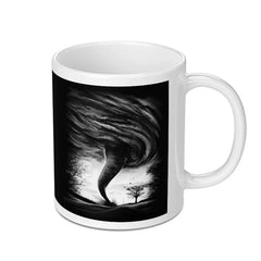 Tornado and Storm Art Design White Coffee Mug product