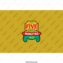 Just Five More Minutes Tumbler, Gamer Gift, Novelty Tumbler, Funny Gaming, Gaming Lover Gift, Gift for Gamers, Gamer Tumbler - Tawshia