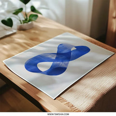 Blue Abstract Photographic Print, Modern Art, Contemporary Decor, Wall Art, Home Decor, Minimalist Design, Gift Idea, Popular Etsy Listing - Tawshia