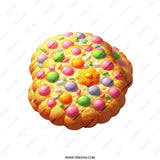 Colorful Cookie Pillow, Sweet Treat Pillow, Fun Throw Pillow, Decorative Cookie Cushion, Unique Gift Idea Pillow - Tawshia