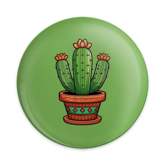 Cactus Pinback Button, Cute Plant Button, Succulent Button, Desert Plant Pin, Cacti Lover Gift, Gardener Gift, Green Aesthetic Button - Tawshia