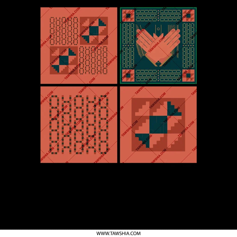 Intricate Geometric Patchwork Design for Quilting product