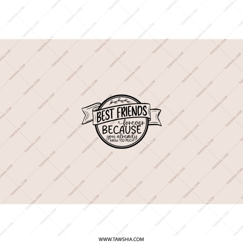 Best Friend Tumbler, Funny Friend Gift, Bestie Ever Tumbler, Unique Friendship Tumbler, BFF Tumbler, Gift for Friends, Best Friends Tumbler - Tawshia