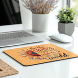 Motivational Sunflower Be The Change Mouse Pad product