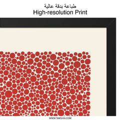 Kusama Yayoi Wall Art, Japanese Art Print, Red Dots Poster, Minimalist Decor, Exhibition Artwork, Modern Home Decor, Trendy Wall Decor - Tawshia